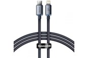 USB-kabel - Baseus Crystal cable USB-C to Lightning 20W PD 1.2m (black) - CAJY000201