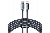 USB-kabel - Baseus Crystal Shine cable USB-C to Lightning 20W PD 2m (black) - CAJY000301