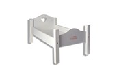 Pop, teddybeer en materiaal - Happy Friend Wooden Doll Bed - 504321
