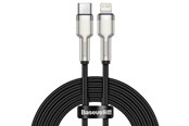 USB-kabel - Baseus USB-C cable for Lightning Cafule PD 20W 1m (black) - CATLJK-A01