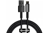 USB-kabel - Baseus Tungsten Gold Cable USB to iP 2.4A 1m (black) - CALWJ-01