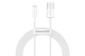 USB-kabel - Baseus Superior Series Cable USB to iP 2.4A 2m (white) - CALYS-C02