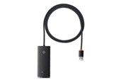 USB hub - Baseus Lite Series USB do 4x USB 3.0 2m (black) USB hub - 4 - USB 3.0 - Zwart - WKQX030201