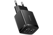Mobiel - Adapters & Opladers - Baseus Compact Quick Charger 2x USB 10.5W (black) - CCXJ010201