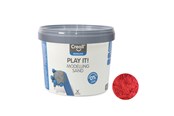 Creatief spelen - Creall Play It Play Sand Red 750gr. - 03207