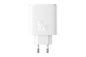 Mobiel - Adapters & Opladers - Baseus Wall charger OS-Cube Pro 2xUSB-C + USB 65W (white) - P10152301213-00