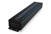 USB hub - ICY BOX IB-HUB1717-U3 USB hub - 17 - Zwart - IB-HUB1717-U3