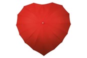 Vrije tijd & Reizen - Impliva umbrella heart-shaped 110 cm polyester red - LR-8-8027
