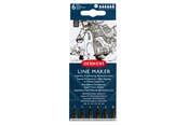 Schrijf- en tekengerei - Derwent Line Maker Black (6) - 2305559