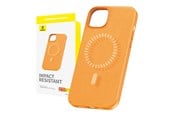 Mobiel - Covers & Cases - Baseus Magnetic Phone Case for iPhone 15 Plus  Fauxther Series (Orange) - P60157305713-02