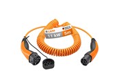 Elektrische auto oplader - LAPP Type 2 Spiral Charging Cable, up to 11 kW, 5 m, orange - 4064727470184