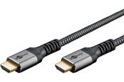 Beelscherm- en tv-kabel - Pro HDMI 2.1 Sleeved - 2m - Zwart - HDMI2.1SL2