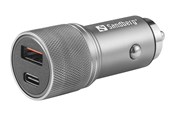 Mobiel - Adapters & Opladers - Sandberg Car Charger 1xQC3.0+1xUSBC 48W - 441-50