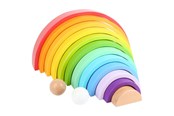 Leren en educatie - Small Foot - Wooden Building Blocks Rainbow XL 14 - 11412
