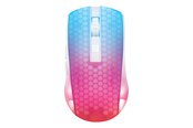 Muis - Deltaco GAMING DM320 Transparents RGB Wireless - Gaming muis - 6 knoppen - Wit - GAM-145-W