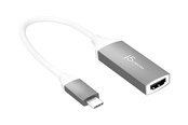 Beelscherm- en tv-kabel - j5create USB-Cto 4K HDMI Adapter - JCA153G-N