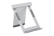 Mobiel - Overige accessoires - Deltaco Foldable phone/tablet stand in aluminum non-slip universal adjustable silver - ARM-0516