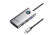 USB hub - ORICO Type-C 5in1 HUB Multifunction Docking Station (grey) USB hub - 5 - USB 3.0 - Grijs - PW11-5P-GY-EP