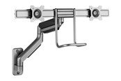 Monitorbevestiging - Gembird Adjustable wall 2-display mounting arm - MA-WA2-02