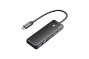 USB hub - ORICO Adapter Hub 4in1 Orico USB A3.0x2 + Type-C3.0x1 + PD100Wx1 USB hub - 4 - USB 3.0 - Zwart - PAPW2AC-C3-015-BK-EP