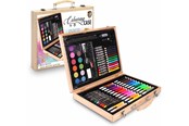 Schrijf- en tekenartikelen - Grafix Coloring set - 86 pieces in wooden suitcase - 150100
