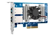 Netwerk-adapter (netwerkkaart, printserver, enz.) - QNAP QXG-10G2T - network adapter - PCIe 3.0 x4 - 100M/1G/2.5G/5G/10 Gigabit Ethernet x 2 - QXG-10G2T