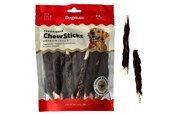Honden - Dogman Met struisvogel omwikkelde runderhuid kauwstaafjes 12.5 cm (25 stuks) - 310473