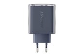 Mobiel - Adapters & Opladers - Acefast A45 mains charger 2x USB-C 1xUSB-A 65W PD (grey) - A45 Noble jade