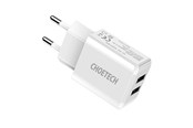 Mobiel - Adapters & Opladers - Choetech Power charger  C0030 2A 2x USB (white) - C0030 EU