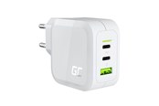 Mobiel - Adapters & Opladers - Green Cell PowerGaN charger 1x USB-A 2x USB-C 3.25 A - CHARGC08W