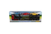 Speelgoedauto - 2-Play Traffic 2-Play Die-cast Truck Transporter with Cars 26cm - 541756