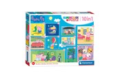 Puzzels - Clementoni Puzzles Peppa Pig 10in1 Vloer - 20271