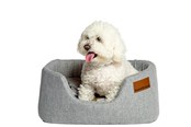 Honden - Danish Design Colour Block Silver Lux Slumber bed Large - d01922