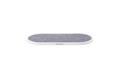 Mobiel - Adapters & Opladers - GEAR Wireless Dual QI Charger USB-C Port 2x10W White with Grey Textile - 665101