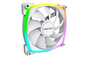 Case Fan - Montech AX140 PWM WH - Case ventilator - 140mm - Wit met RGB-licht - 28 dBA - AX140 PWM WH