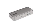 Docking station - StarTech.com 129UE-USBC-KVM-DOCK Dual-Laptop USB-C KVM Docking Station Dual Monitor 4K 60Hz DisplayPort Dock 5-Port USB Hub GbE 90W/45W Power Delivery to Two Laptops Windows/Mac 2-Host KVM Dock - 129UE-USBC-KVM-DOCK