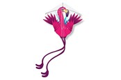 Buiten spelen - Kites Ready 2 Fly - Pop-up Nylon Kite Flamingo - EZNY904FL