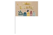 Speelgoed - Folat BV Waving flag 'Welcome Sint & Piet' 30x20cm - 65696