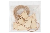 Houten speelgoed - Lobbes Decorate your Wooden Mini Bunting - 927002