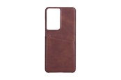 Mobiel - Covers & Cases - ONSALA Mobile Cover Brown with Cardpocket Samsung S21 Ultra /S30 Ultra 5G - 588573