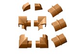 Kabels - diversen - D-LINE Accessory Kit 22x22 Oak - RETAP22QSP