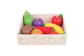 Houten speelgoed - Bigjigs Wooden Box with Fruit 9 pcs. - BJ476