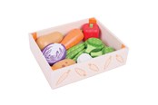 Houten speelgoed - Bigjigs Wooden Box with Vegetables 12 pcs. - BJ477