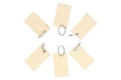 Houten speelgoed - Lobbes Wooden Keychains 6 pcs. - 927019
