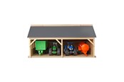 Houten speelgoed - Kids Globe Farm Shed for Tractors 1:50 - 610047