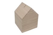 Houten speelgoed - Playwood Piggy Bank House Paulownia Wood - sl228c