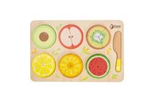 Houten speelgoed - Classic World Wooden Fruit Puzzle Fractions 22 pieces. - 20142