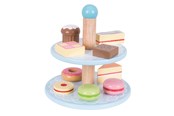 Houten speelgoed - Bigjigs Wooden Etagere with Cakes - BJ621