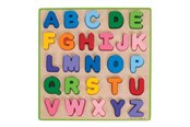 Speelgoed voor baby's - Bigjigs Wooden Alphabet Puzzle 26pcs. - BB055