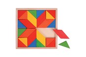 Speelgoed voor baby's - Bigjigs Wooden Mosaic Puzzle 24 pcs. - BJ246